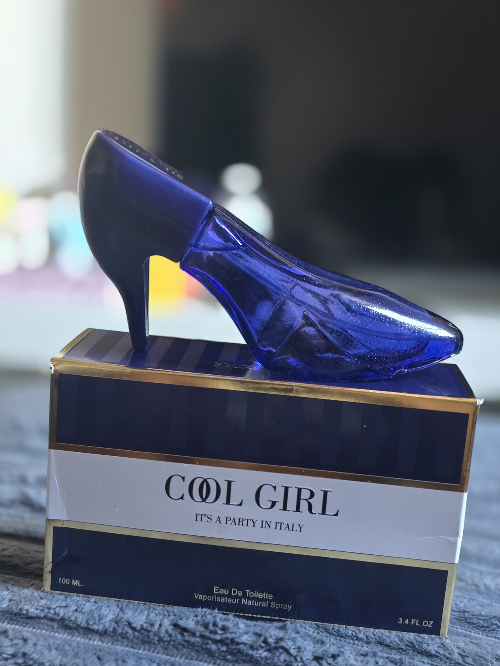 & Other Stories Cobalt Blue High Heel Perfume Bottle
